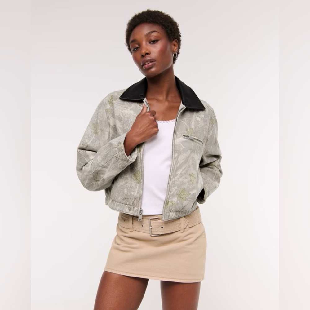 A&F Camo Trucker Jacket